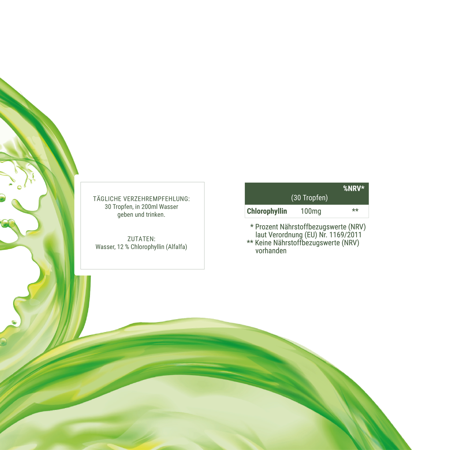 Chlorophylltropfen aus Alfalfa (3er Set)