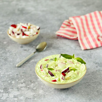 Green Hüttenkäse Radieschen Tsatsiki