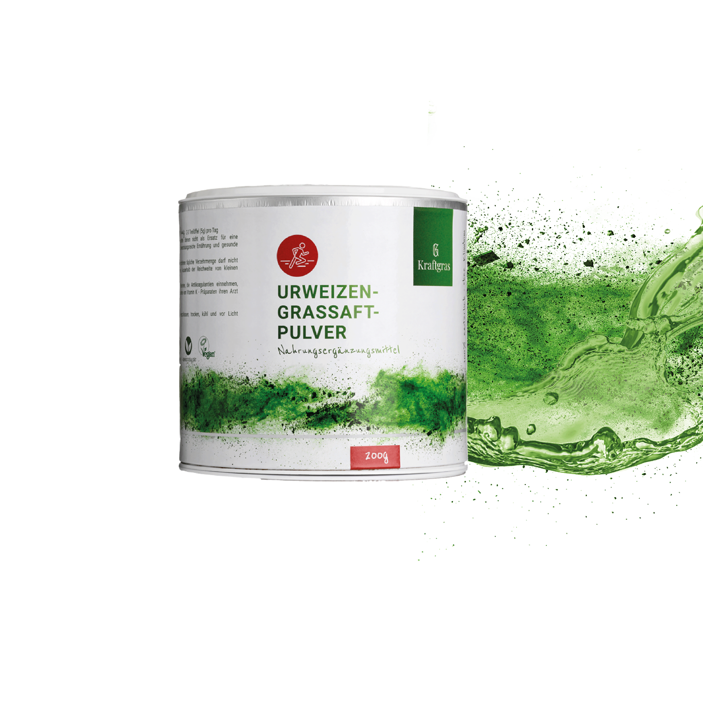 Jus de poudre d'herbe de blé et d'orge ancien biologique combiné