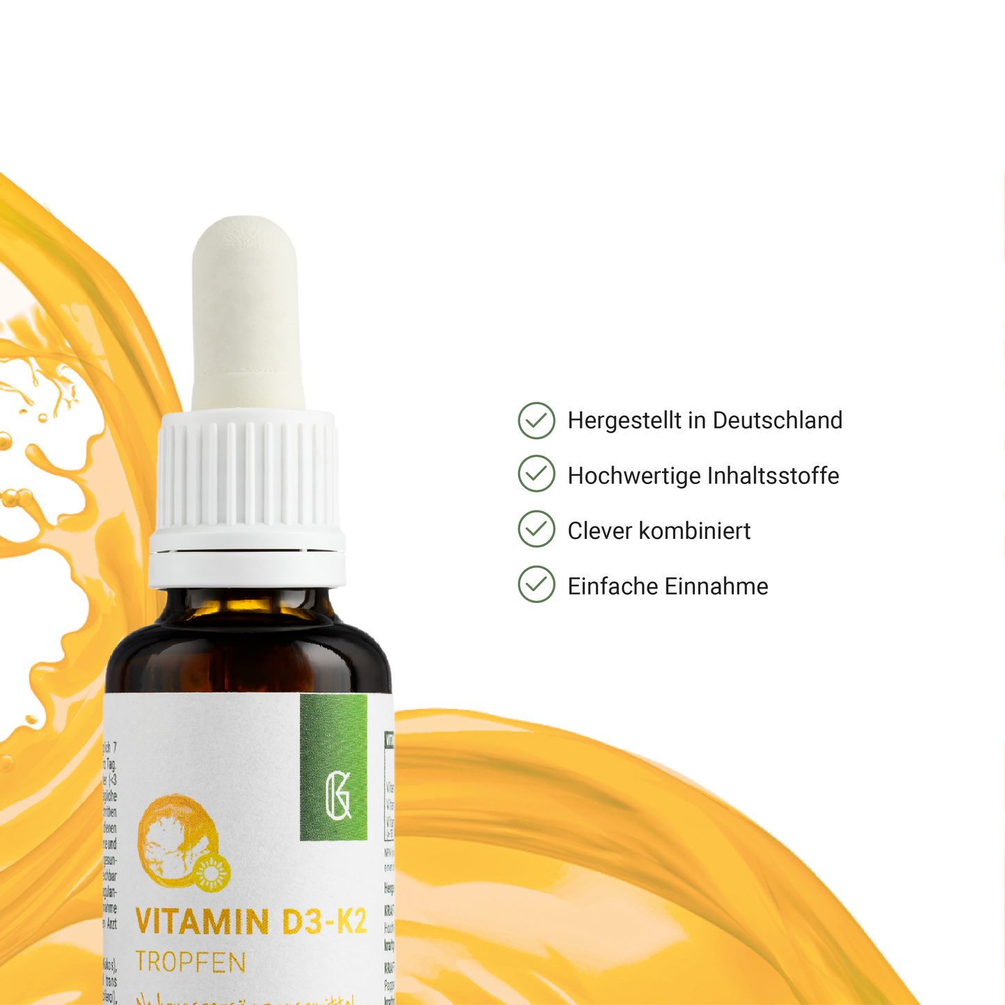 Gouttes de vitamine D3-K2